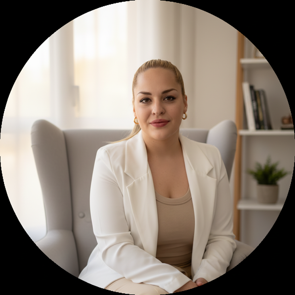 Ilustración de sesión de consultoría psicológica online y escucha activa